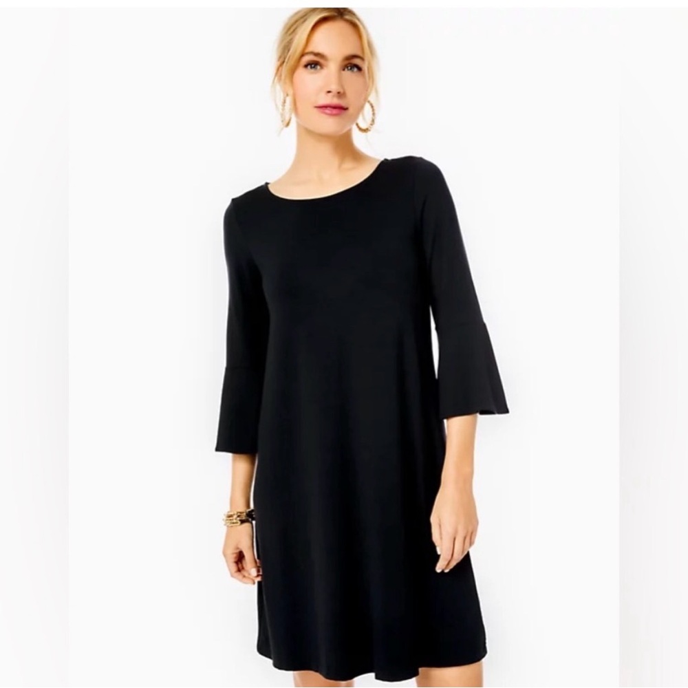 Lilly Pulitzer Ophelia Swing Dress Black Small